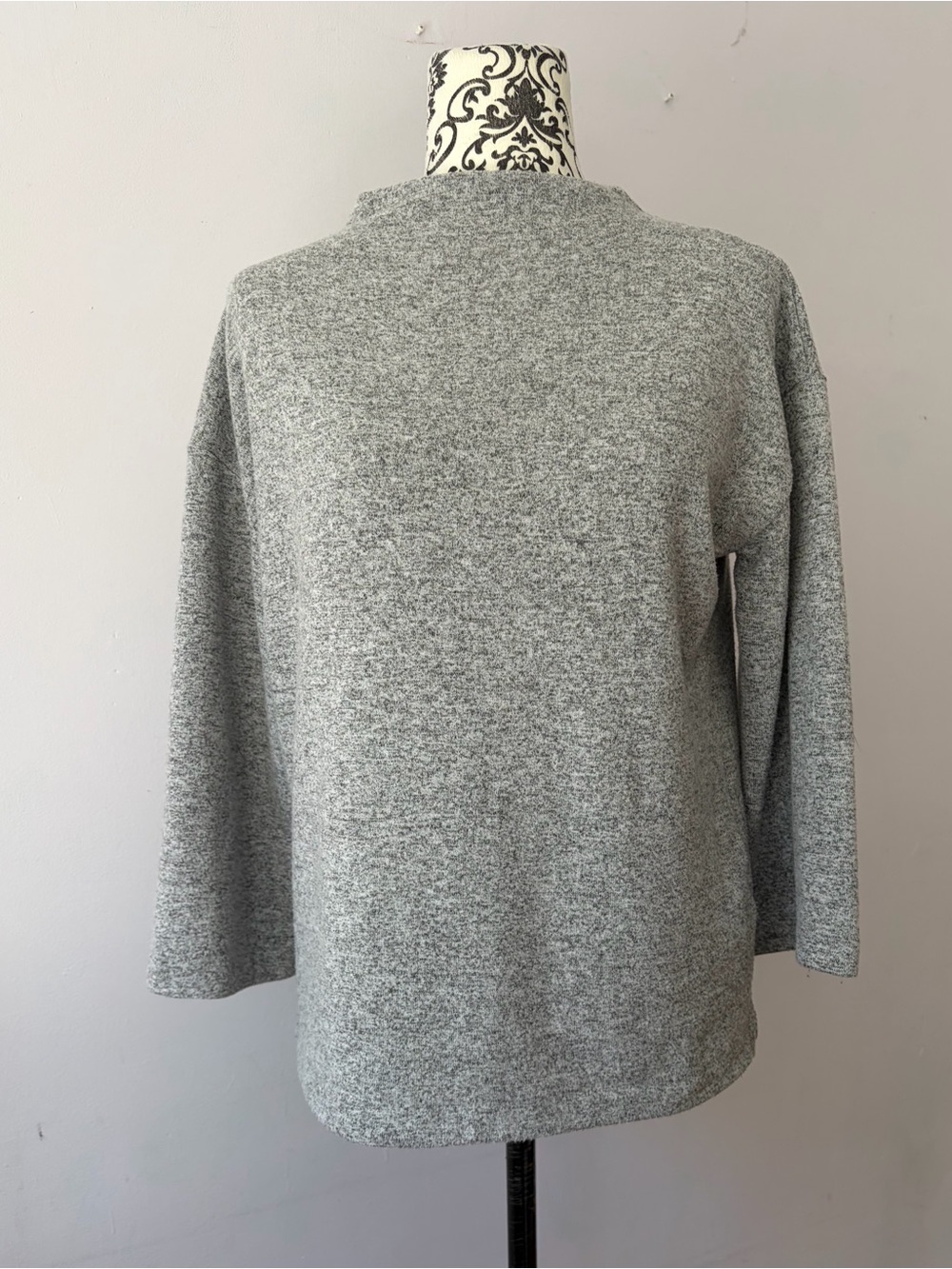 Banana Republic Heather Gray Mock Neck Sweater Size S